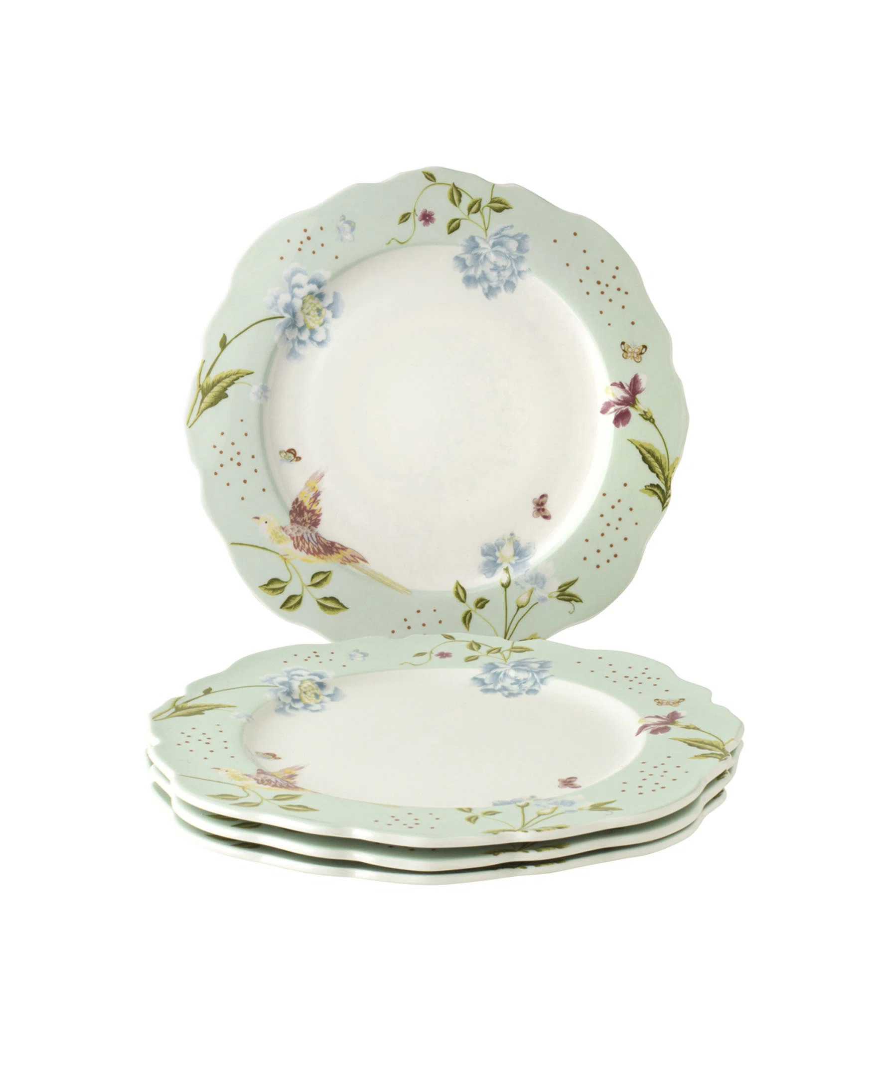 Heritage Collectables Set/4 Plates Irregular 9.56" Mint Uni In Giftbox (Set of 4) | Wayfair North America