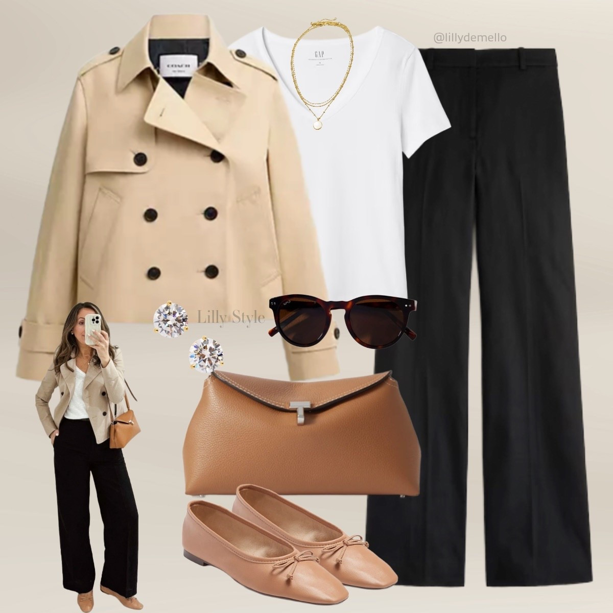 An outfit I’ve reworn many times. . My trench jacket is over 10 years old, and I love seeing this classic piece having a moment again. It’s interesting how timeless wardrobe staples become “trendy” — when in reality, they never went out of style. There are so many great options available at different price points.  
