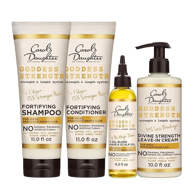Carol's Daughter Goddess Strong Bundle: Hair Care Kit with Shampoo, Conditioner, Leave-In Treatme... | Amazon (US)