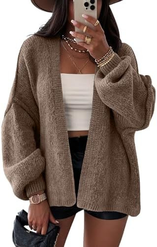 LILLUSORY Chunky Cardigan Sweaters for Women Oversized Long Trendy Early Fall Outfits Fashion Coz... | Amazon (US)