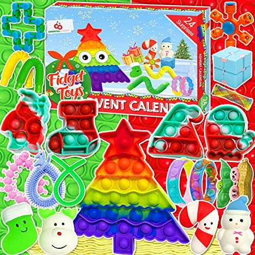 Advent Calendar 2022 - 24 Days of Surprises Fidget Toys Bulk - Christmas Holiday Countdown Advent... | Amazon (US)