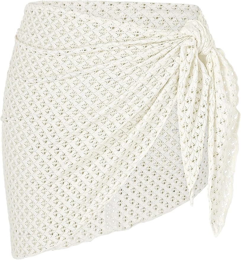 ZAFUL Women's Sarong Coverups Beach Wrap Sheer Bikini Wraps Chiffon Cover Ups for Swimwear | Amazon (US)