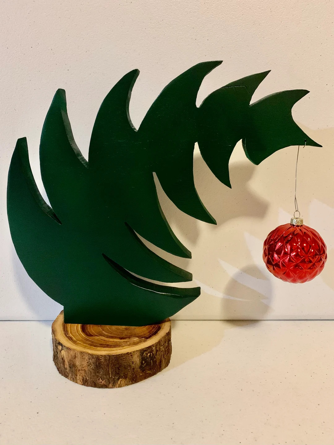 Large Leaning grinch Style Christmas Tree With - Etsy | Etsy (US)