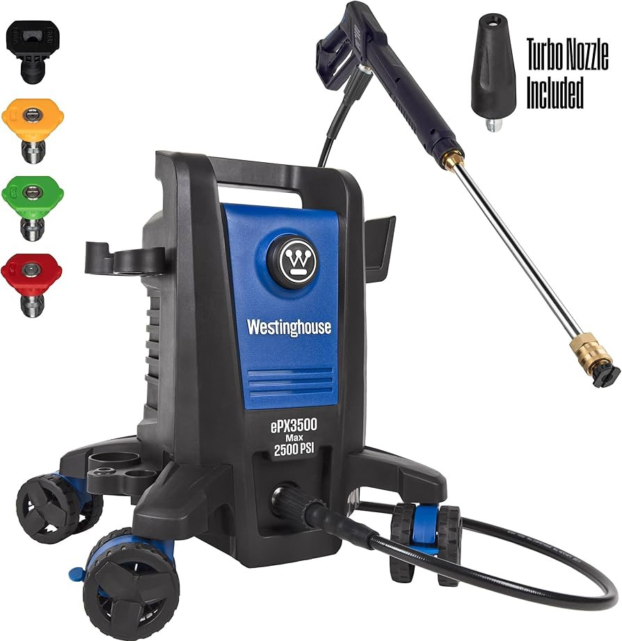Westinghouse ePX3500 Electric Pressure Washer, 2500 Max PSI 1.76 Max GPM with Anti-Tipping Techno... | Amazon (US)
