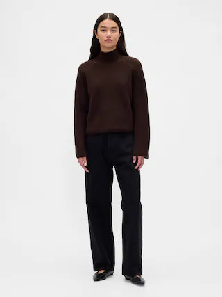 CashSoft Shaker-Stitch Turtleneck Sweater | Gap (US)