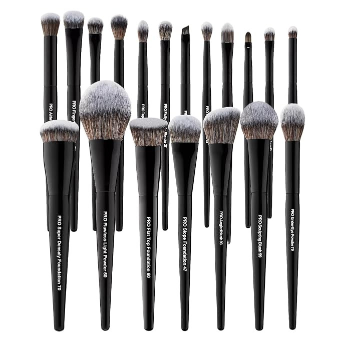 Bueart Design 19Pcs Professional Grade Labeled Makeup Brushes Set, Large Foundation Powder Contou... | Amazon (US)