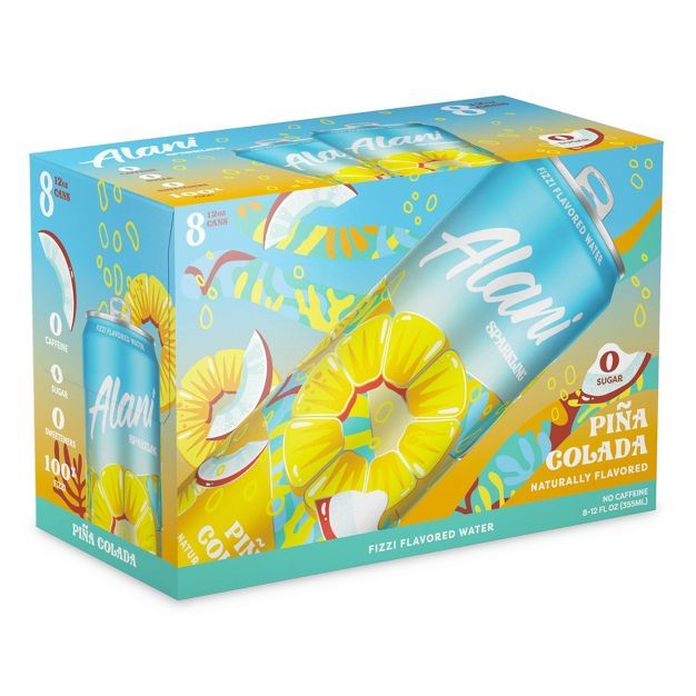 Alani Pina Colada Sparkling Water - 8pk/12 fl oz Cans | Target