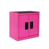 Hyper Tough Mini Tool Cabinet, 11.6-inch Pink Steel Storage with Double Doors & Top Mat | Walmart (US)
