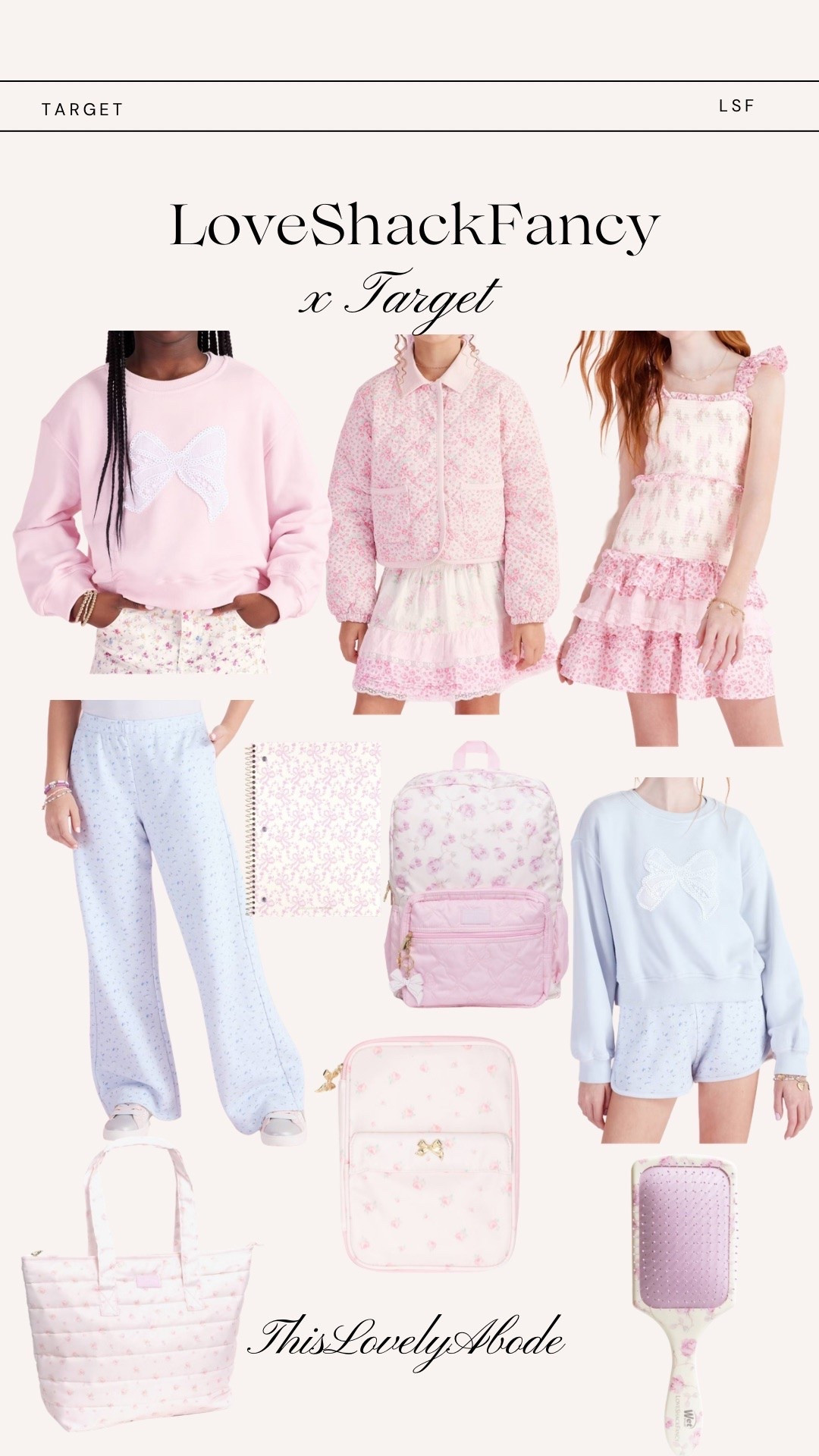 New release: LoveShackFancy x Target! Everything from girl clothing to tech gear, beauty and back to school essentials! This new collection is available 7/5, both in store and online. 
#target #loveshackfancy #backtoschool #girlclothes #bookbag #techgear @Target

#LTKBeauty #LTKKids