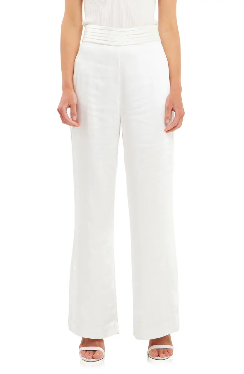 Endless Rose Wide Leg Satin Trousers | Nordstrom | Nordstrom