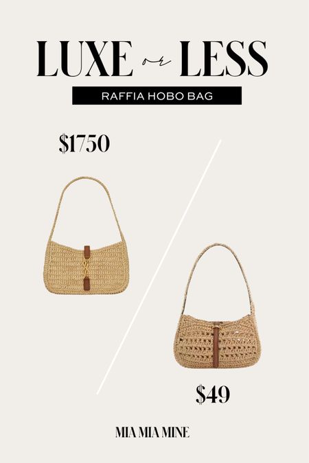 Save or splurge summer handbag
Saint Laurent raffia handbag
Mango raffia shoulder bag 

#LTKFindsUnder100 #LTKItBag #LTKStyleTip