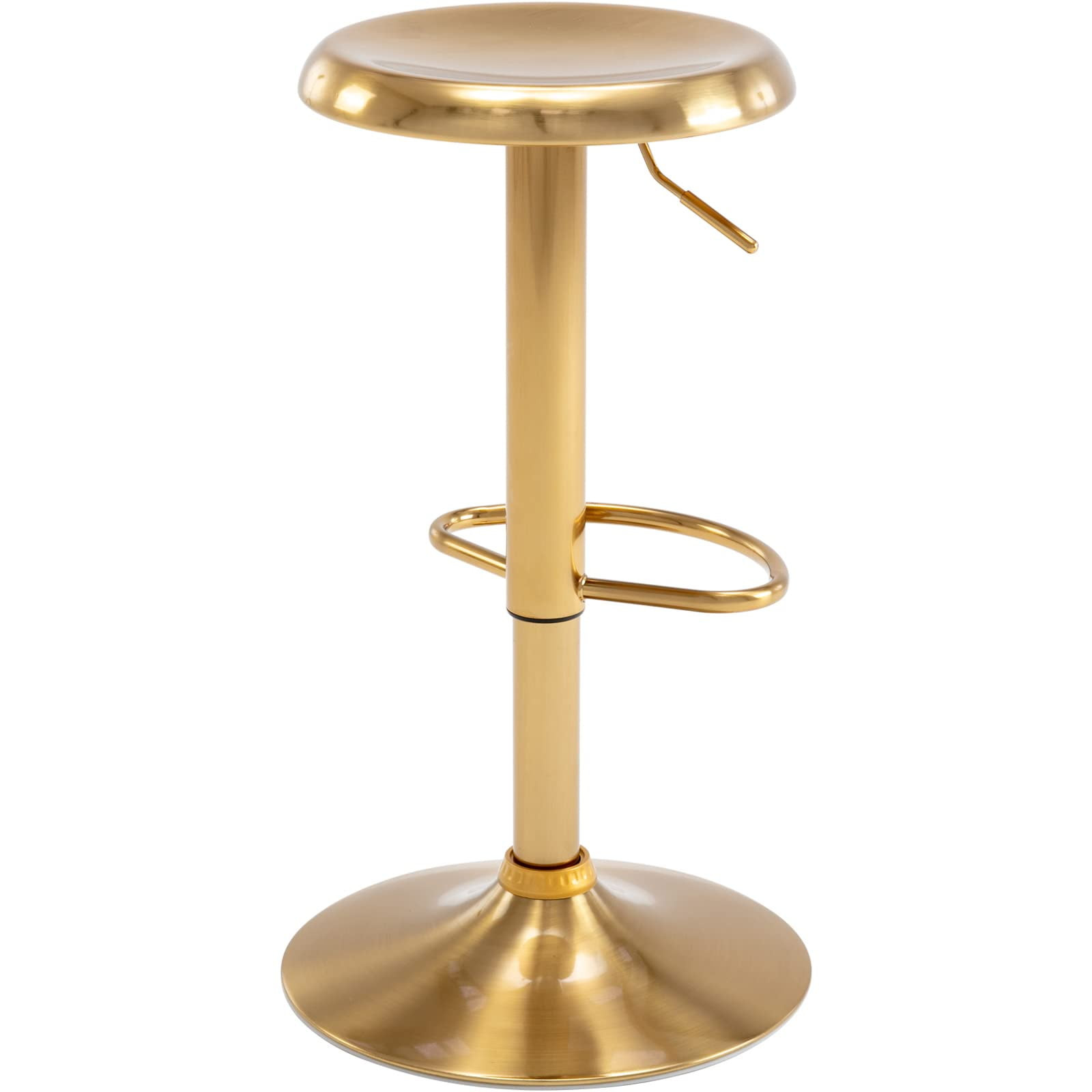 1PC Adjustable Bar Stool, Swivel Round Metal Airlift Barstool, Backless Counter Height Bar Chair ... | Walmart (US)