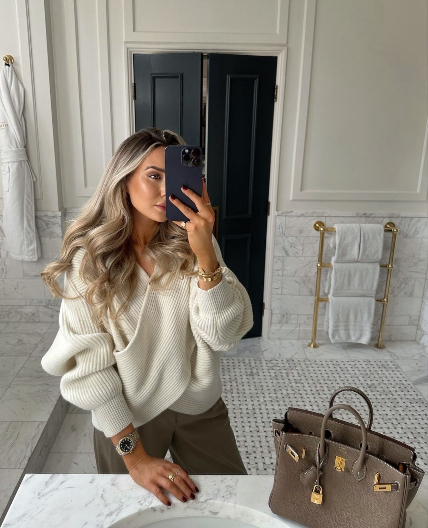 Favourite Autumn Looks 2 - love a cream neutral outfit, taupe and cream are a lovely palette for autumn! Chunky knit jumper and tailored trousers for a smart casual look

#LTKworkwear #LTKautumn