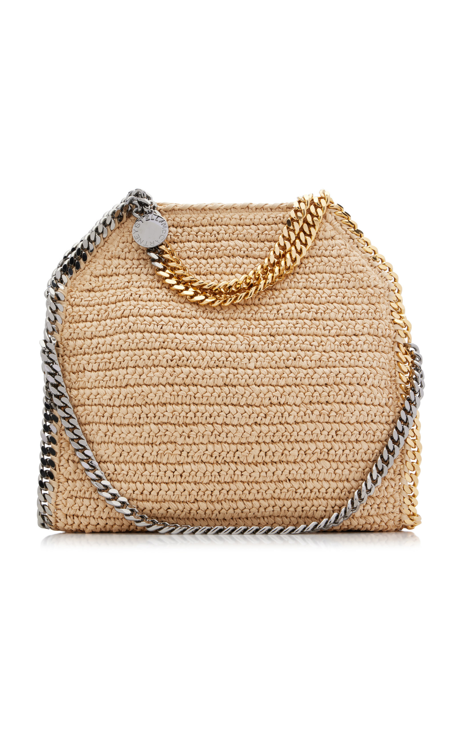 Falabella Three-Chain Raffia Tote Bag | Moda Operandi (Global)