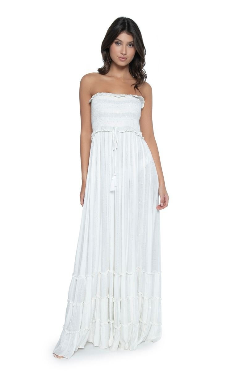 Metallic Strapless Maxi Dress | Everything But Water