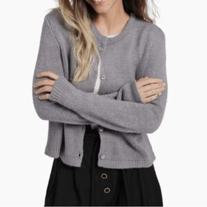 NWT NIA Ariana Button Front Cardigan in Grey | Poshmark