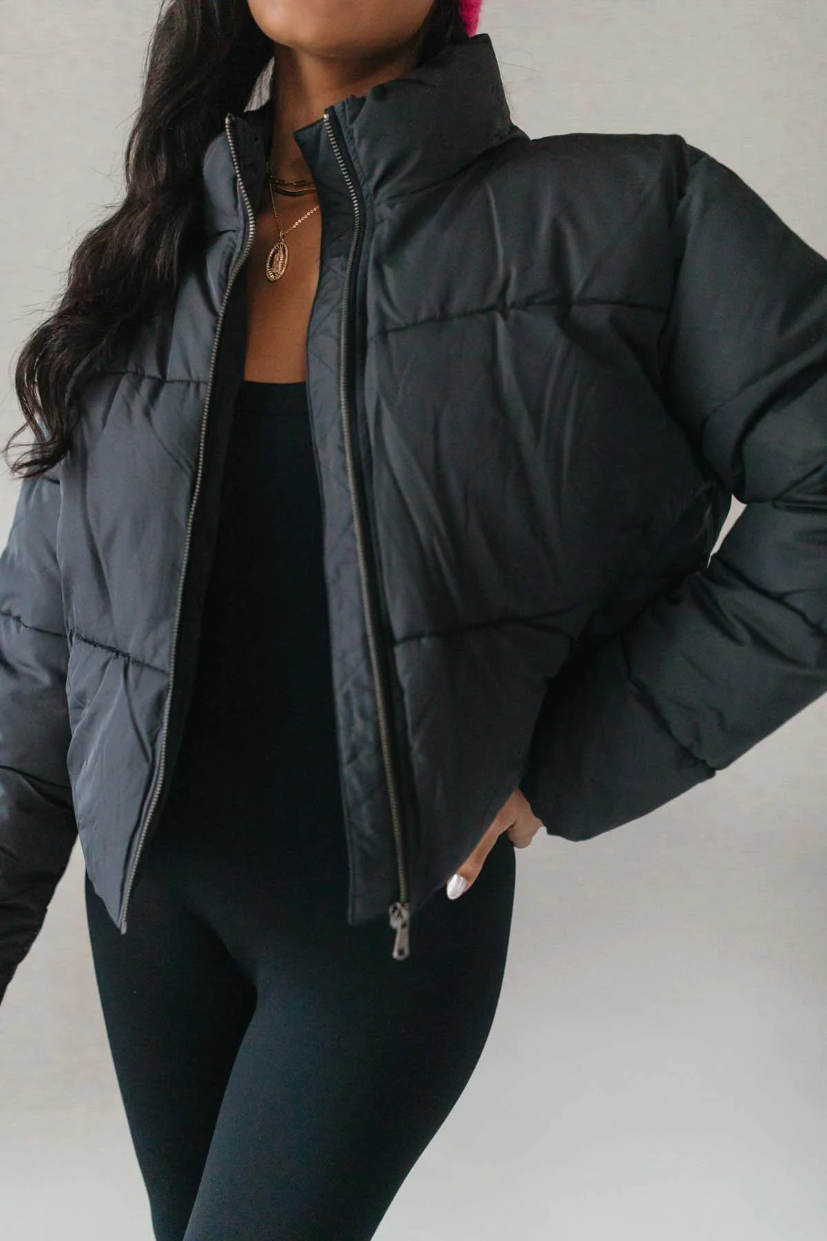 Black Puffer Coat- FINAL SALE | The Post