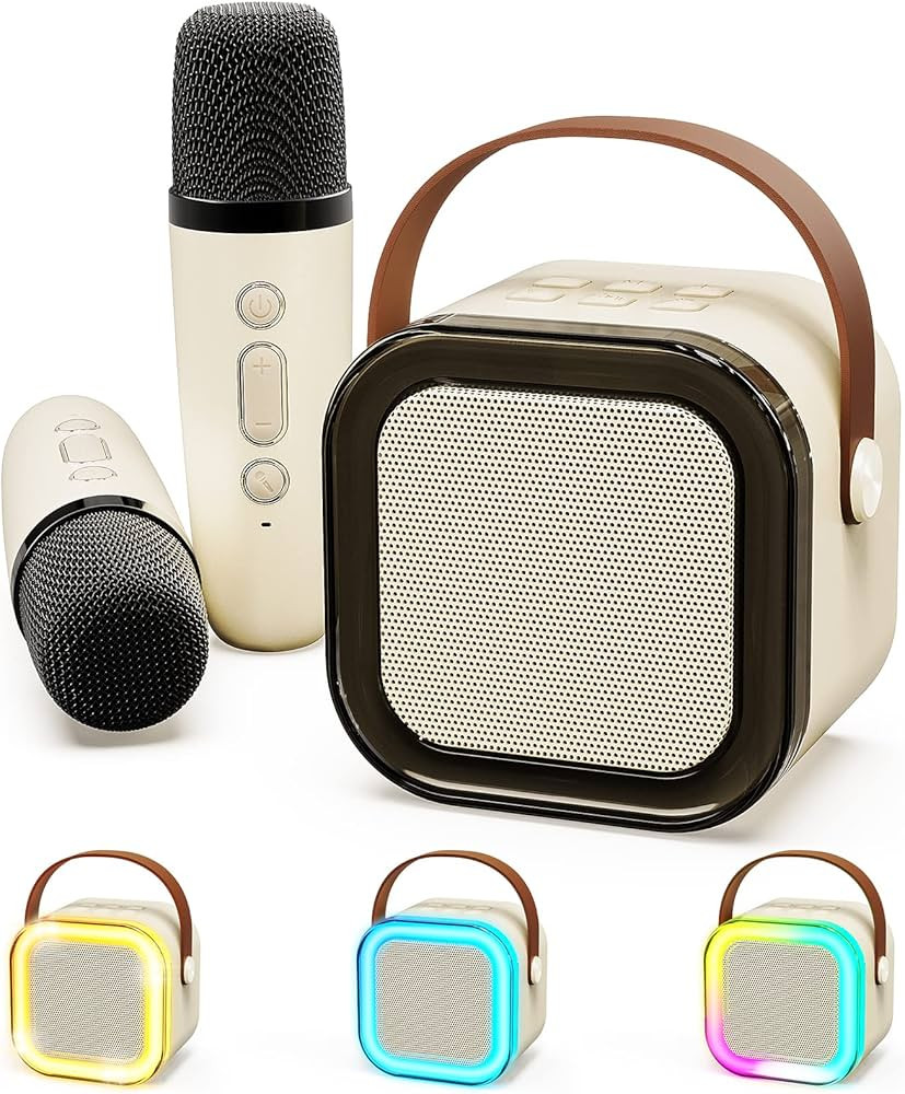 ShinePick Karaoke Machine with Two Wireless Microphones for Adults and Kids, Rechargeable Portabl... | Amazon (CA)