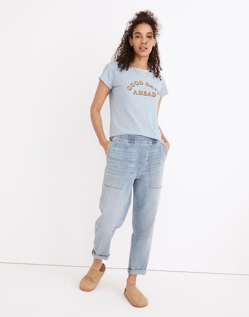 Tall Pull-On Relaxed Jeans in Lisford Wash | Madewell