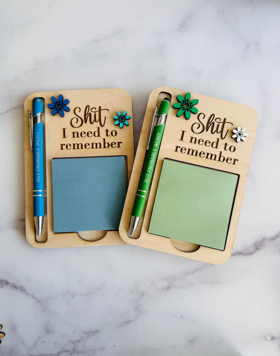 Funny Notepad Holder & Pen Set: Sarcastic Office Desk Gift - Etsy | Etsy (US)