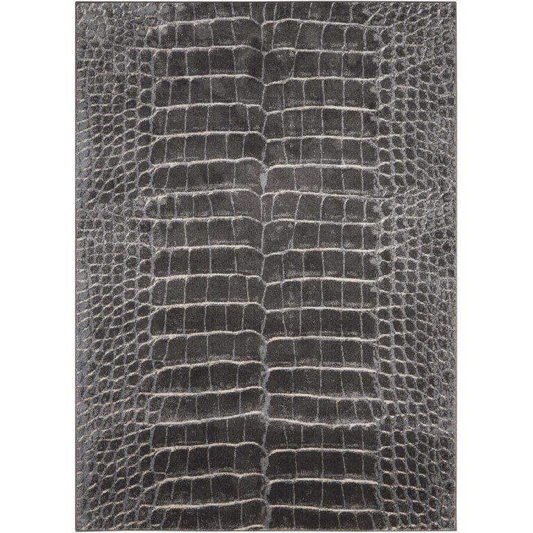 Nourison Maxell Modern Animal Print Charcoal 5'3" x 7'3" Area Rug, (5' x 7') | Walmart (US)
