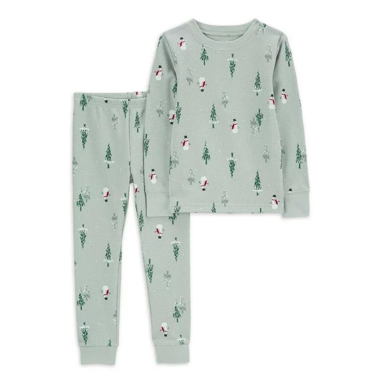 Carter's Child of Mine Toddler Christmas Pajama Set, 2-Piece, Sizes 12M-5T - Walmart.com | Walmart (US)
