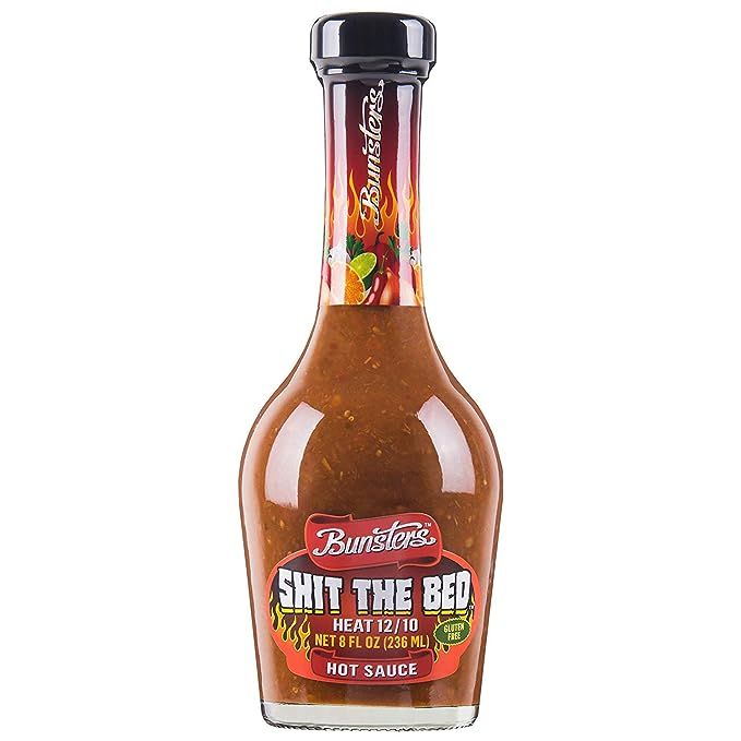 Bunsters Shit The Bed 12/10 Heat Hot Sauce - Chili Pepper Sauce (Single Bottle) | Amazon (US)