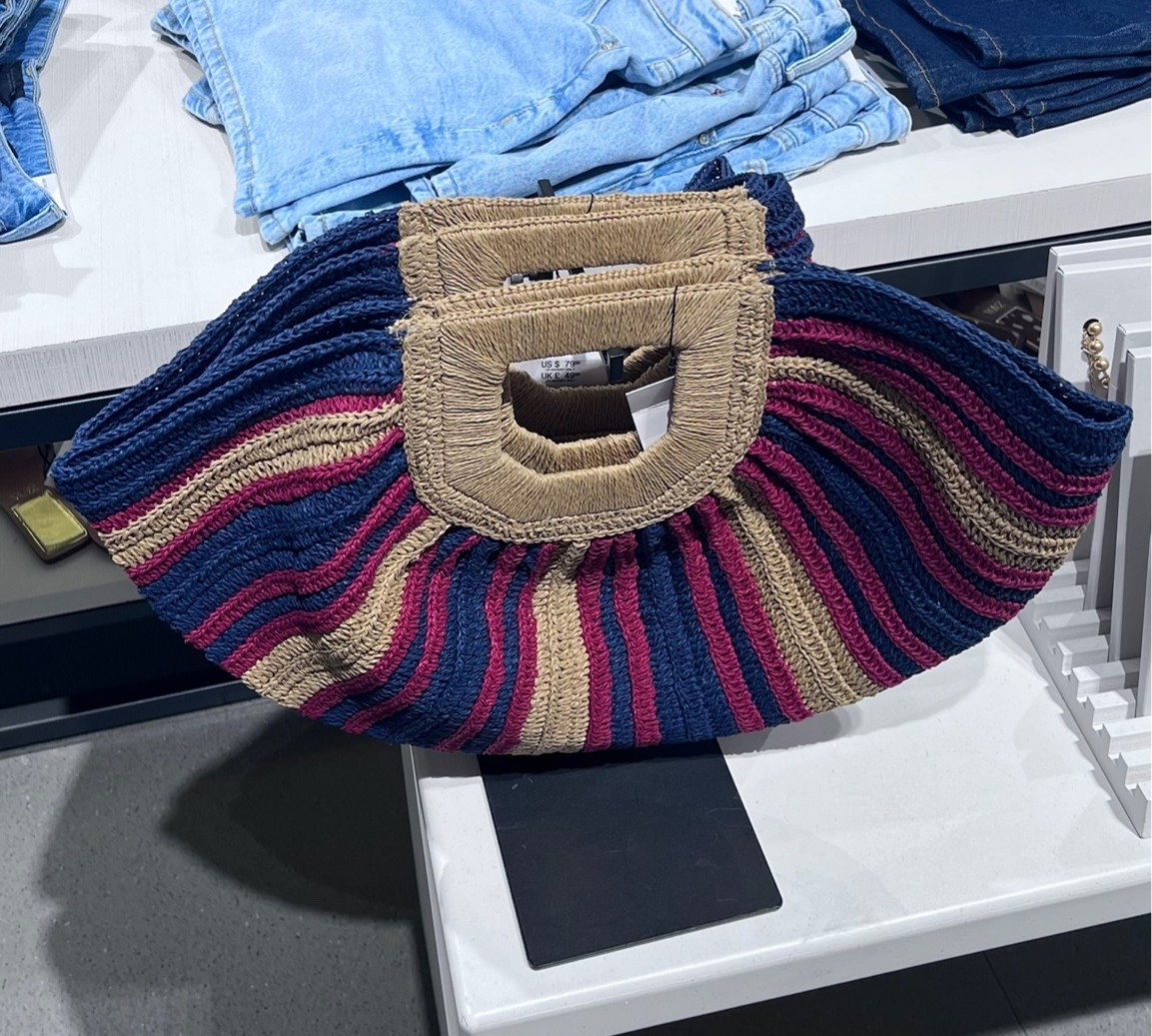 Colorful straw/woven effect clutch!

#LTKootd