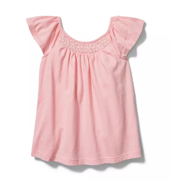 Smocked Flutter Sleeve Top | Janie and Jack