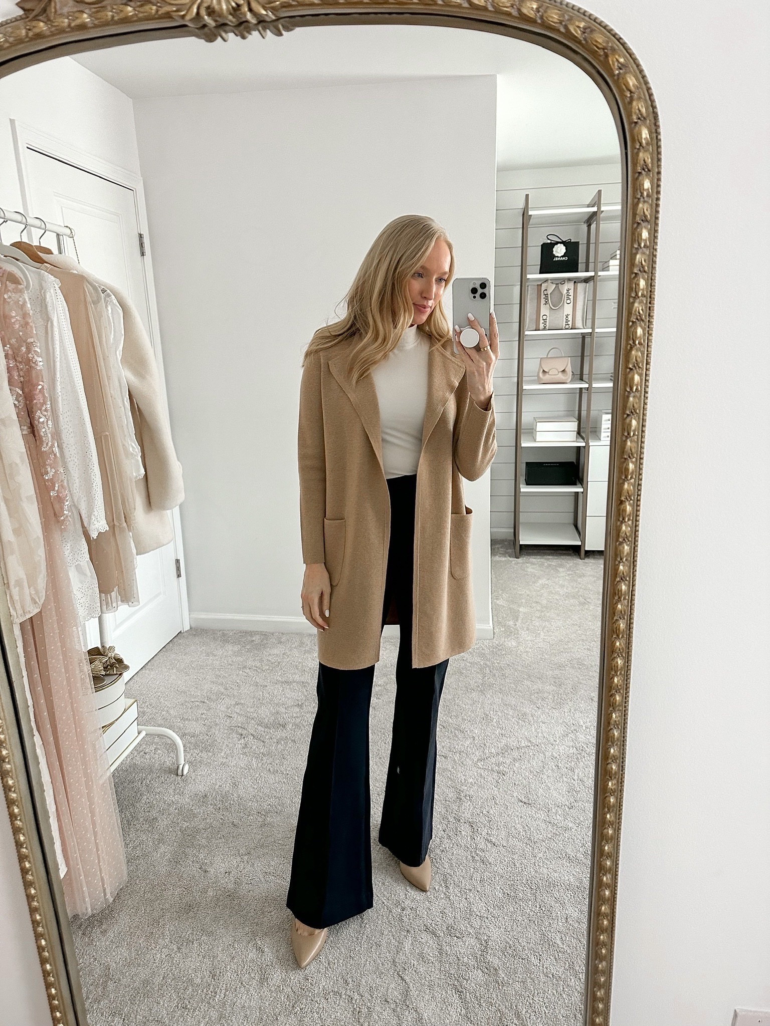 The perfect thin layer to pull over for the end of winter! Loving this neutral coatigan to pair with these Spanx pants and top. It makes the perfect workwear look  

#LTKworkwear #LTKunder100 #LTKstyletip