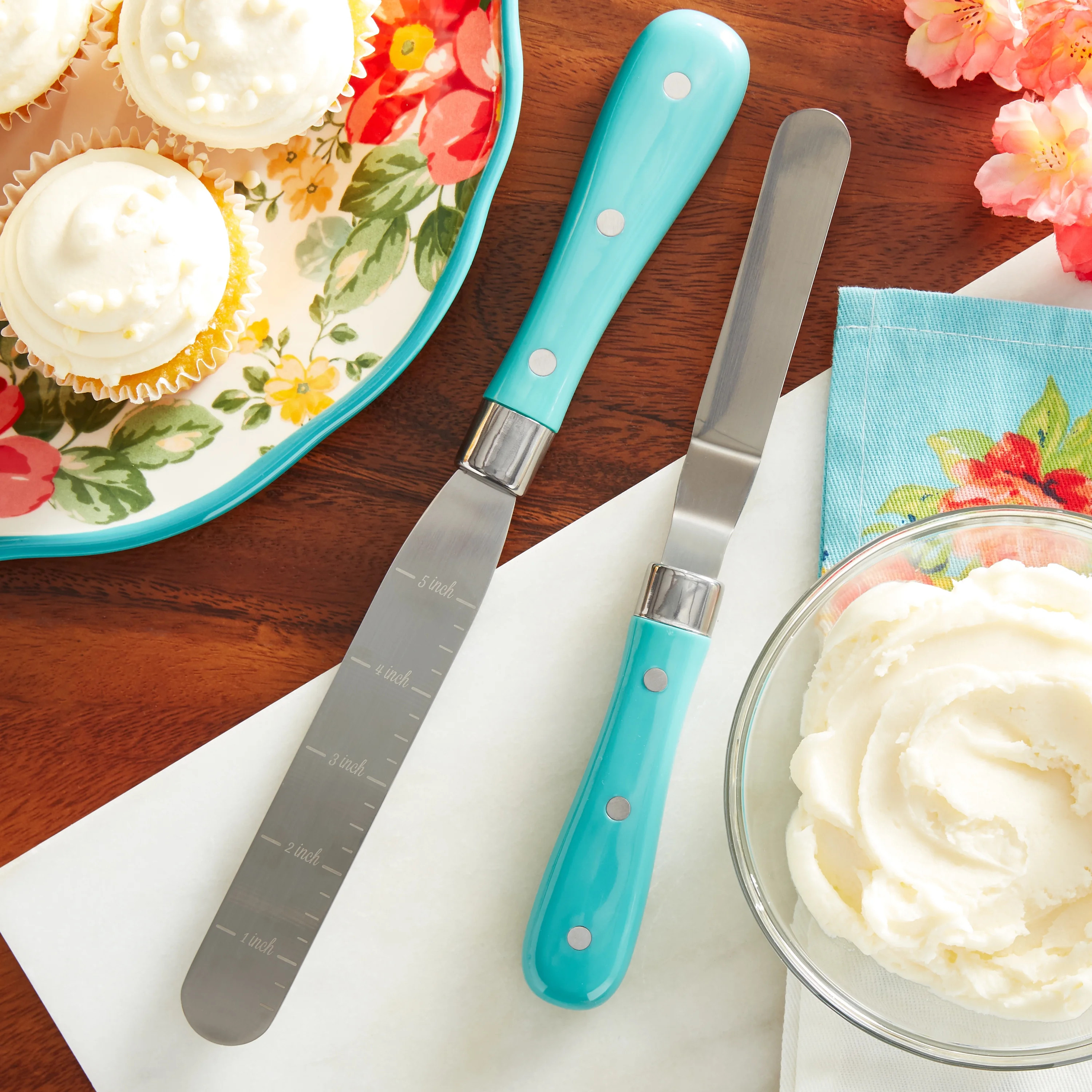 The Pioneer Woman 2-Piece Spreader Set, Teal | Walmart (US)