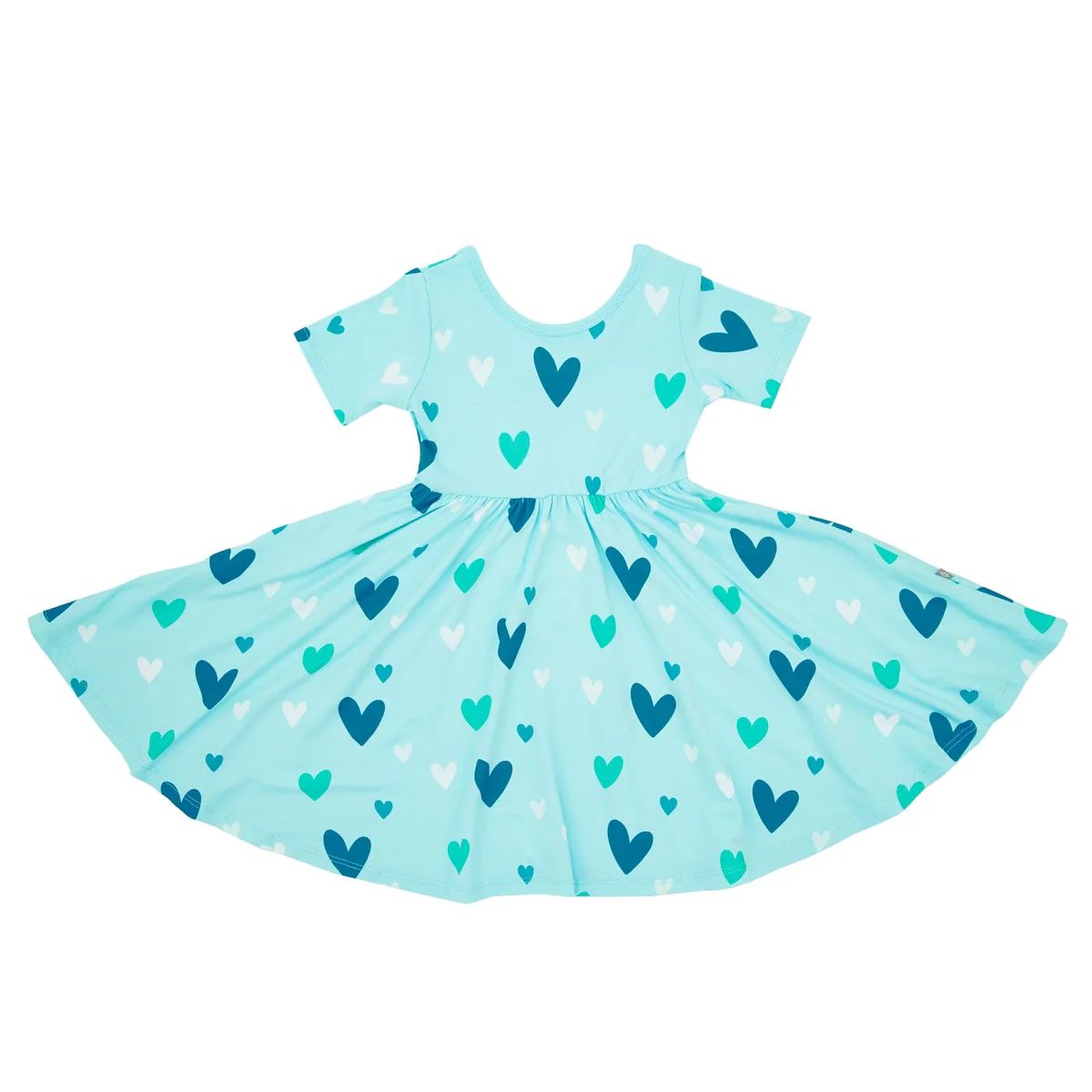 Twirl Dress in Robin Hearts | Kyte BABY