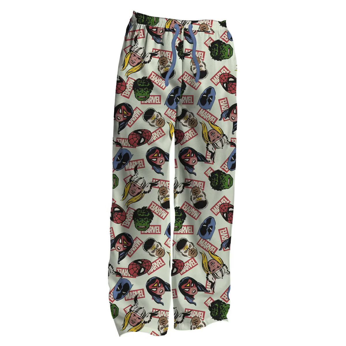 Men's Marvel Comic Pajama Pants - Blue/Cream | Target