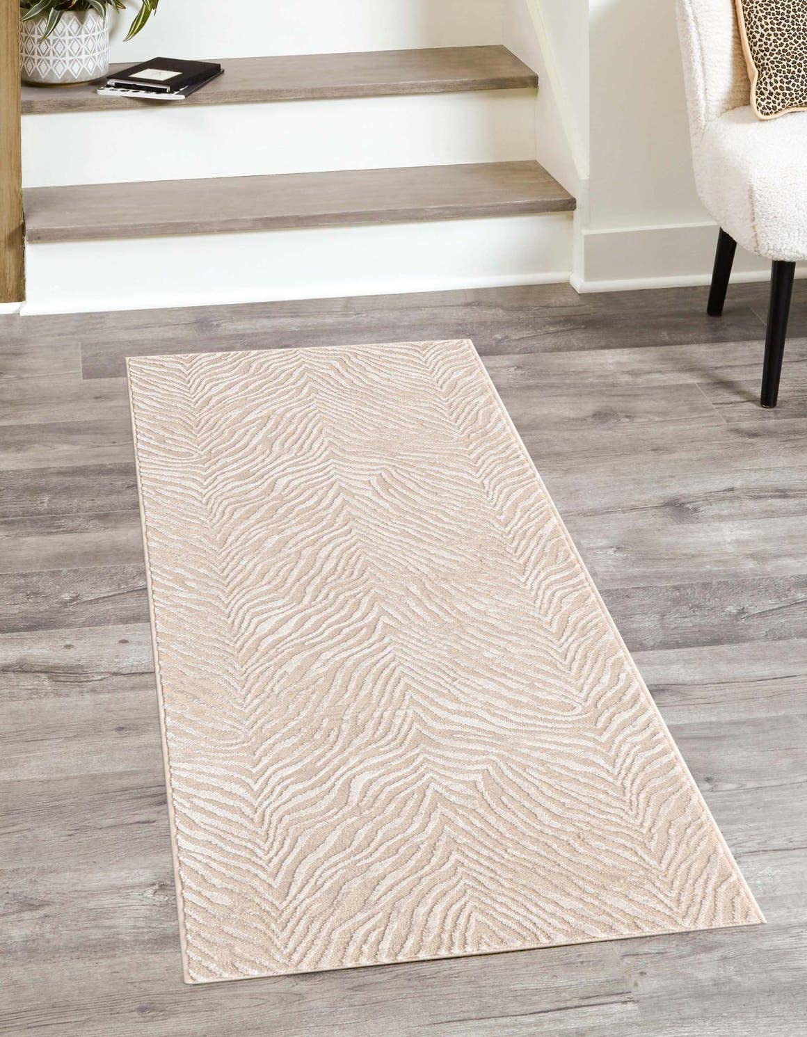 Unique Loom Finsbury Collection Area Rug - Meghan (2' 7" x 12' 2" Runner, Ivory Beige) | Amazon (US)