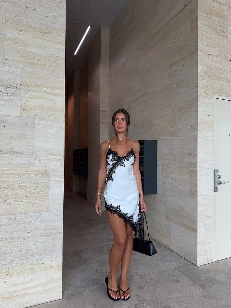 black brown, white lace /satin silk midi dress

#LTKootd #LTKPetite #LTKBeauty