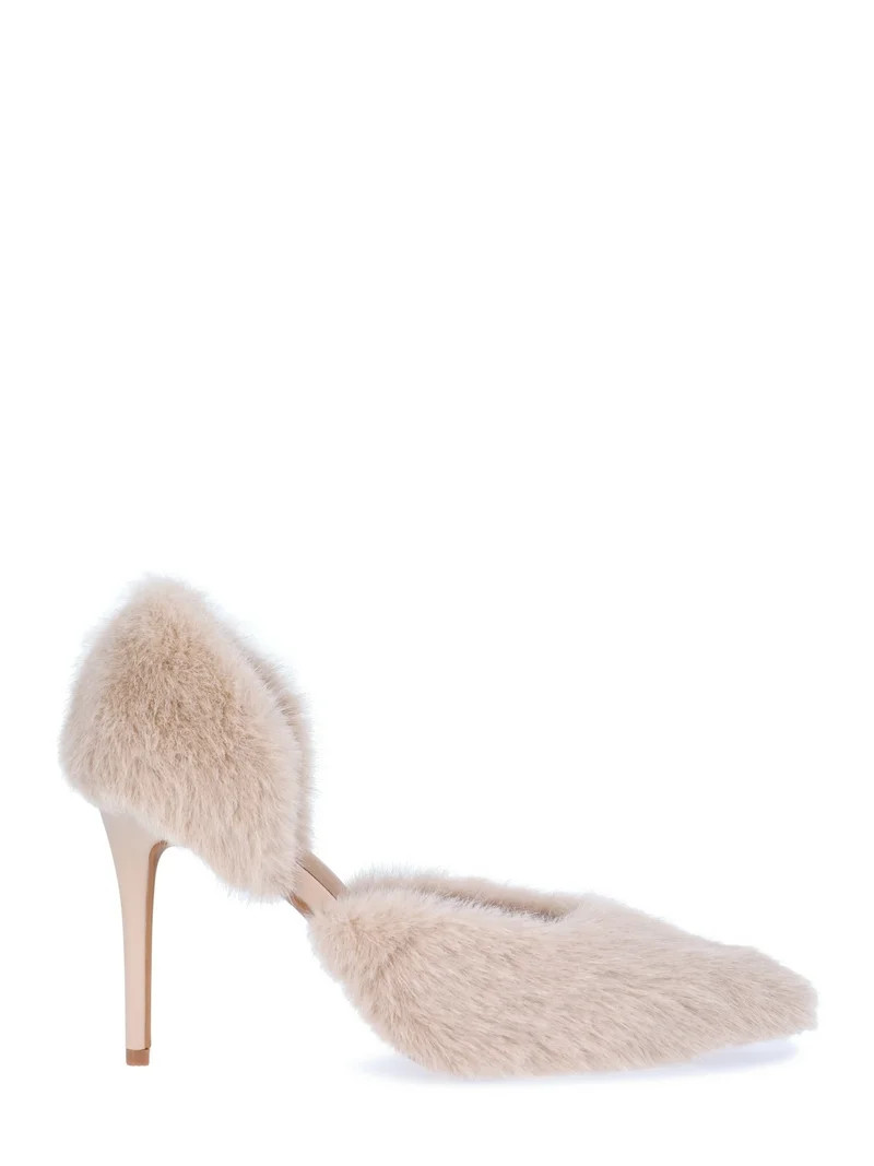 Scoop Women's Faux Fur Stiletto Heels | Walmart (US)