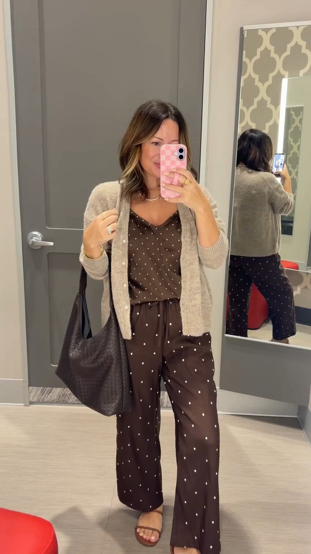 Polka dots are having a moment 🤎 and this set is TOO good. Styled it with a cozy cardigan for an easy fall look. Everything is linked!

#LTKootd #LTKmomlife #LTKgrwm