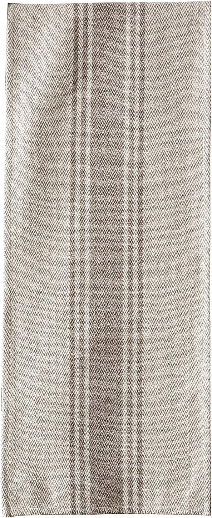 Creative Co-Op Canvas Table Runner with Khaki Stripes | Amazon (US)