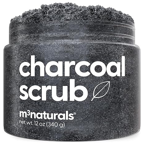 Exfoliating Charcoal Scrub with Collagen & Stem Cells – Salt Scrub for Body Toning, Cellulite, ... | Amazon (US)