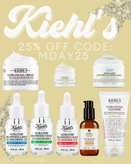 Kiehl’s 25% off sitewide sale is still on!

Use code: MDAY25

#LTKbeauty #LTKsalealert #LTKFind