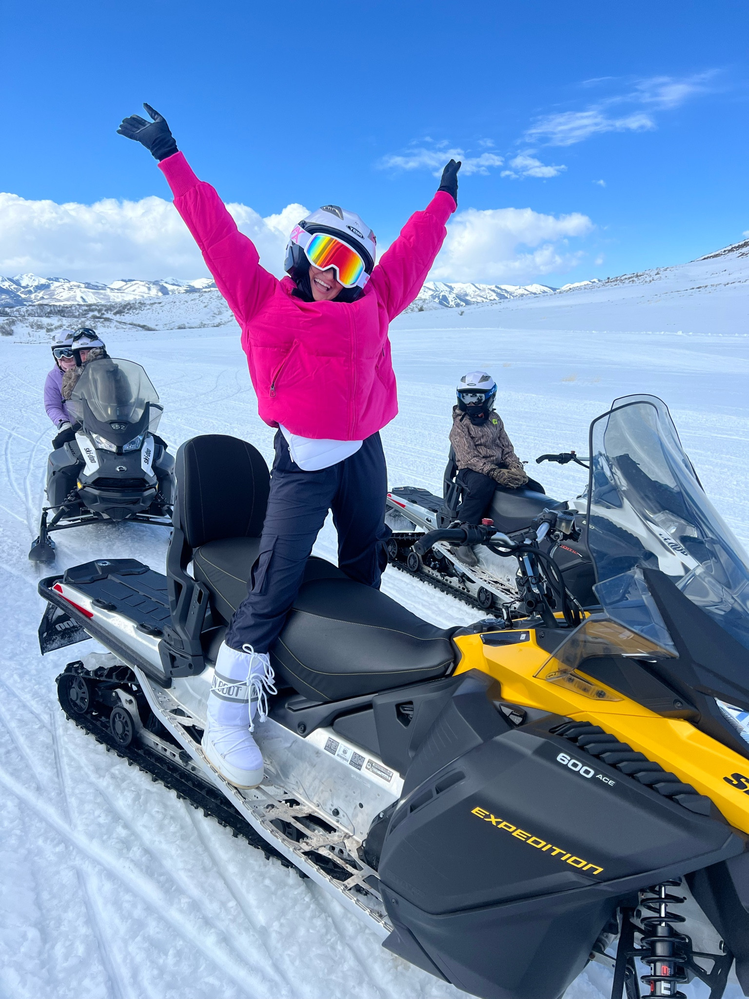 snowmobiling outfit in park city utah! the moon boots were an absolute 11/10!! my feet NEVER got cold paired with these wool socks from amazon! definitely recommend the investment 😜

#LTKstyletip #LTKtravel #LTKSeasonal