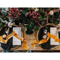 Silk Velvet Ribbon, Hand-Dyed, Mustard Velvet Ribbon, Mustard in A Rich Yellow Shade | Etsy (US)