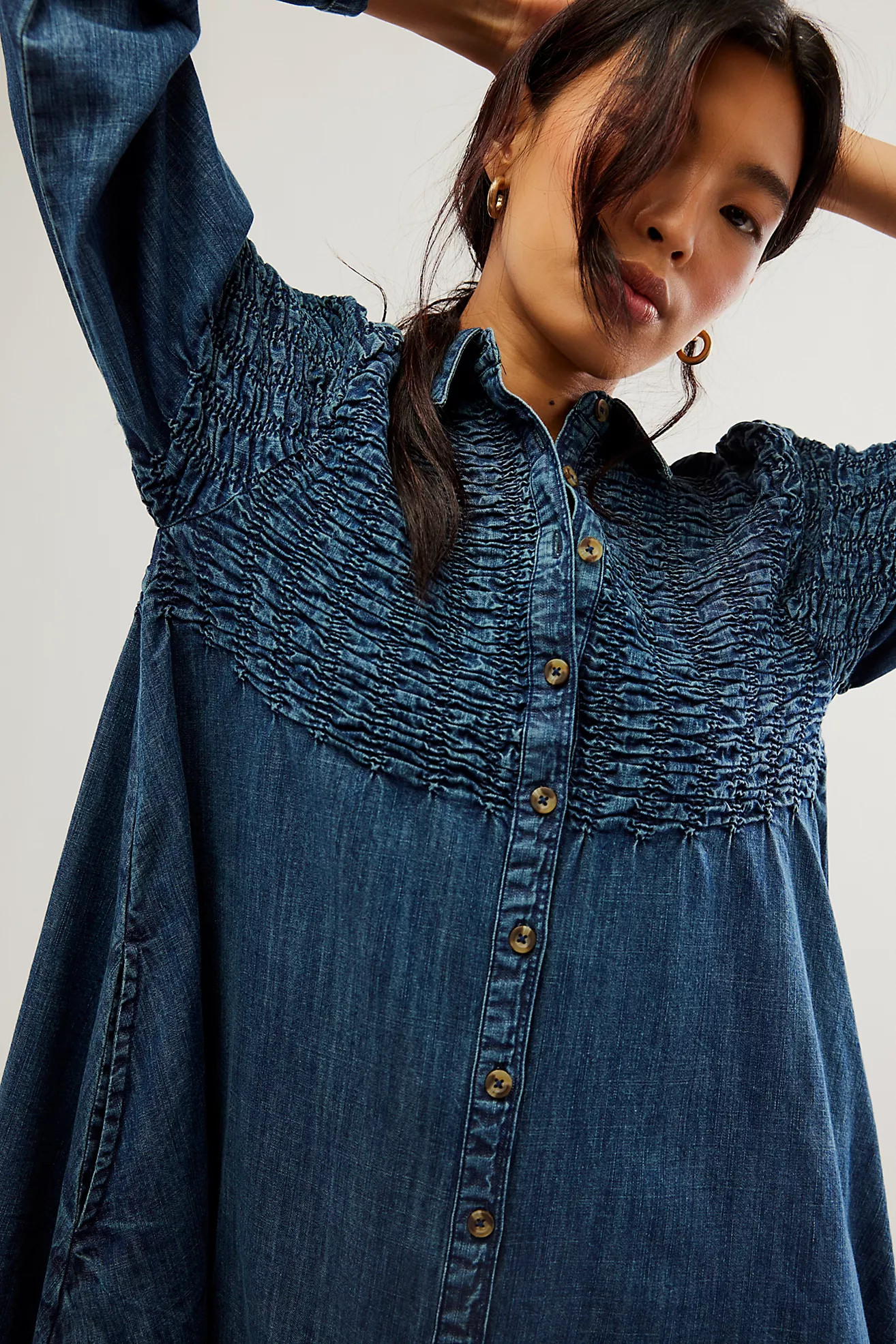 Denim Find Me Now Mini Dress | Free People (Global - UK&FR Excluded)