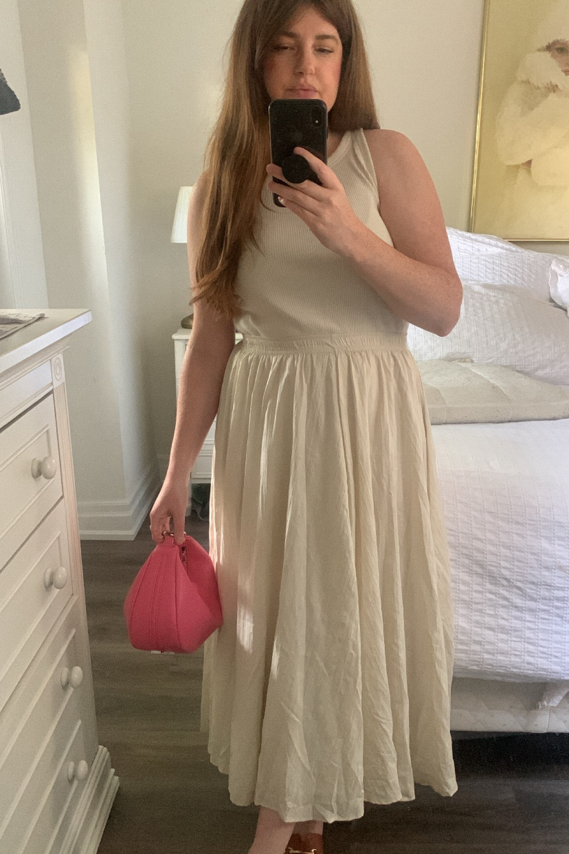 White dresses, summer dresses, tank top dress, modest dress, midi dress. 

#LTKcanada #LTKmidsize #LTKsummer