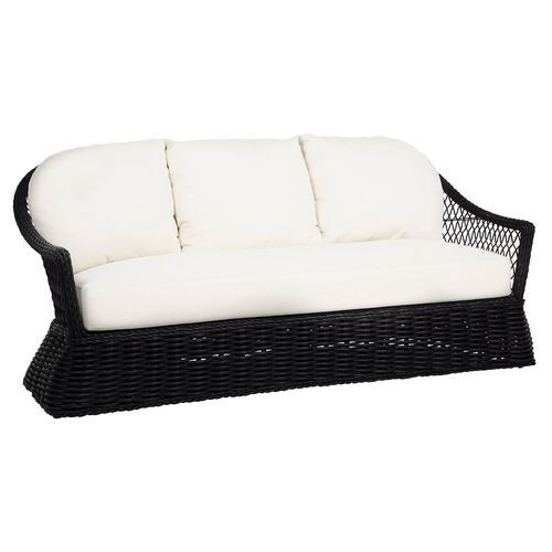 Soho Outdoor Sofa - Black - Summer Classics | Couch, Settee - White - Comfortable, Durable | One Kings Lane
