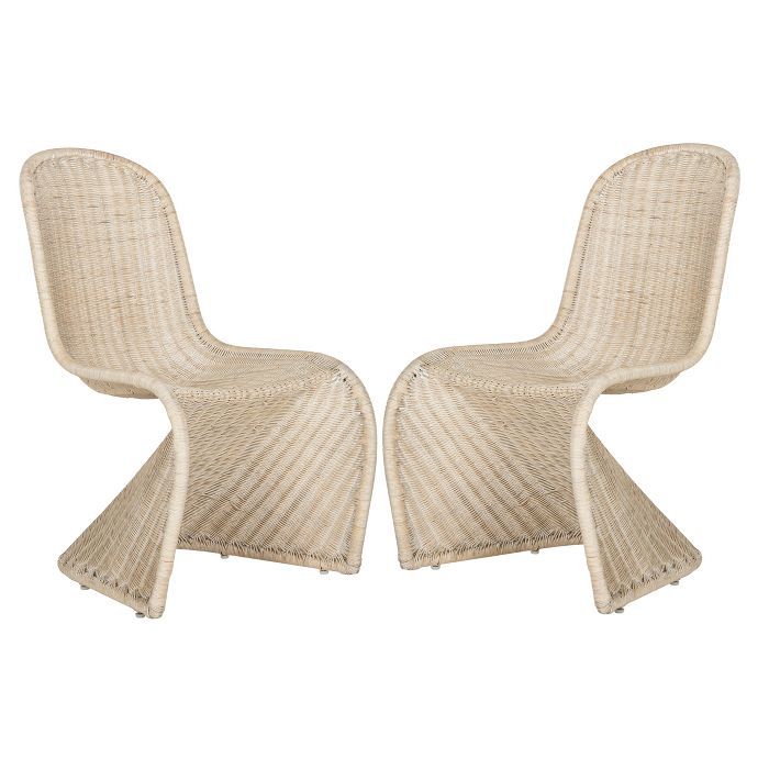 Set of 2 Tana Wicker Side Dining Chair - Safavieh | Target