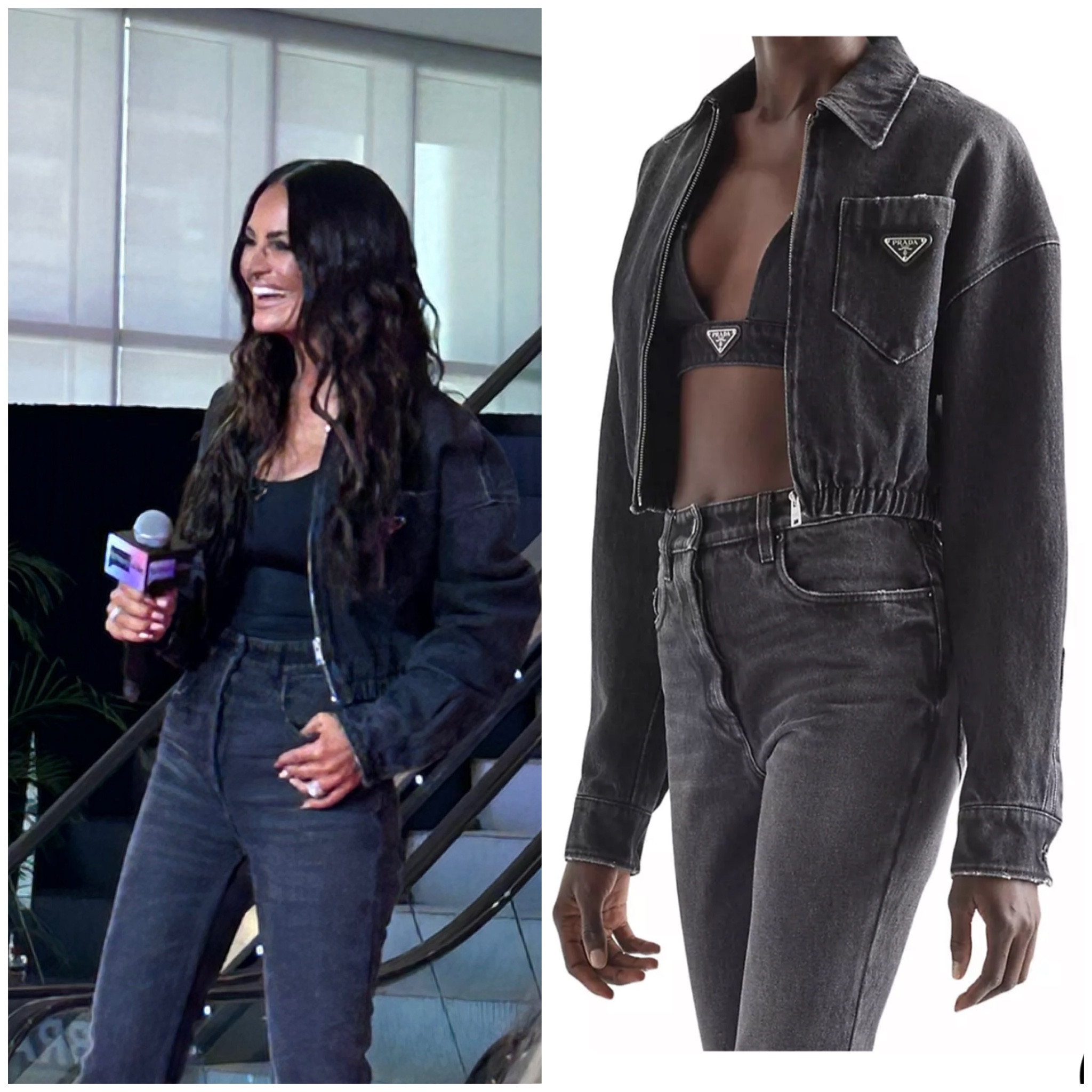 Lisa Barlow’s Black Denim Jacket at Bravocon 2023