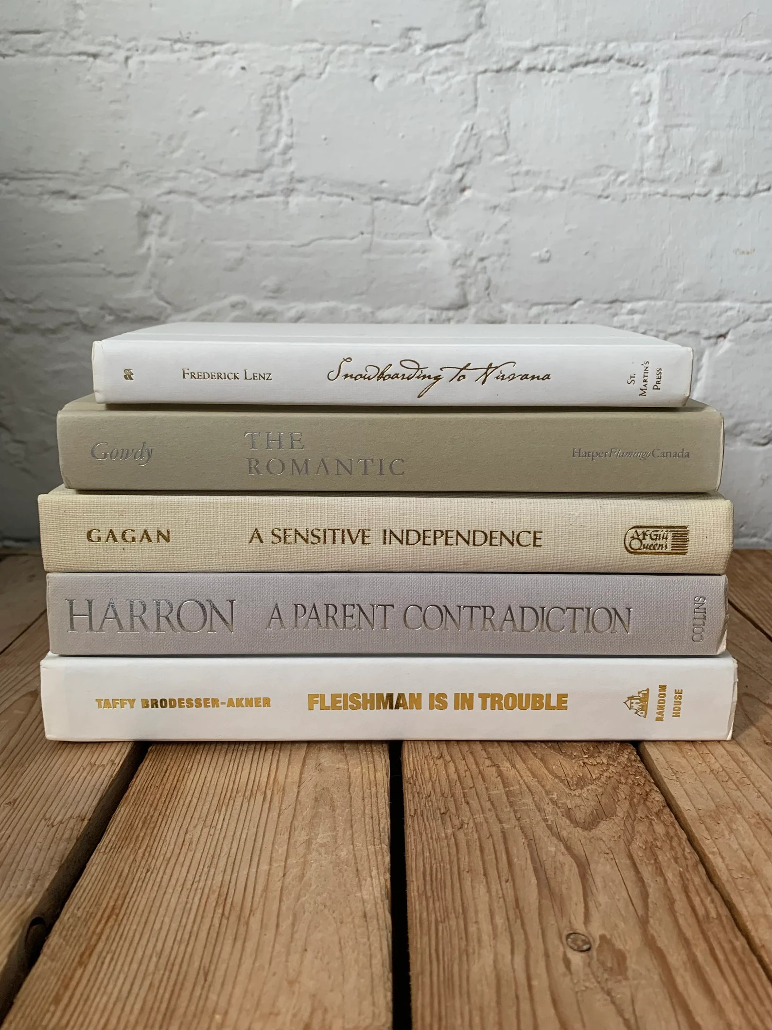 Taupe book stack, white, gray, beige, ivory book decor, grey decorative staging prop books, neutr... | Etsy (US)