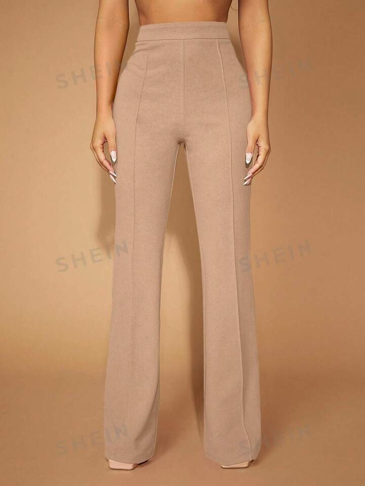 SHEIN SXY High Waist Flare Leg Pants | SHEIN