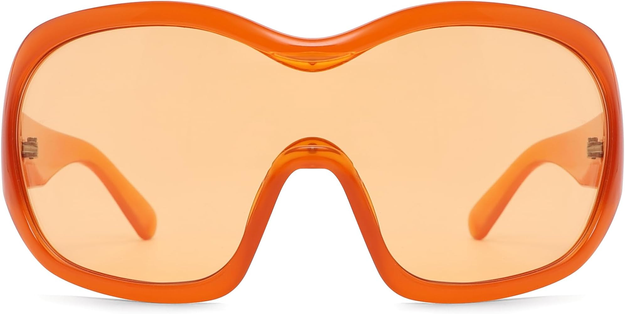 Oversized Trendy Wrap Around Sunglasses for Women Men - Cool Concert shades 2000s Retro Round Big... | Amazon (US)